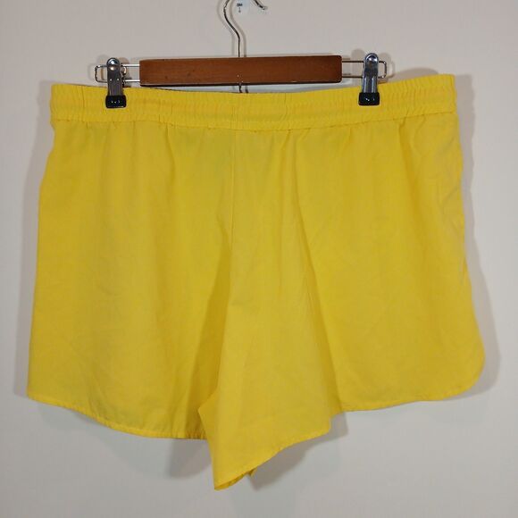 Pine Trails Performance Women's Yellow Athletic Shorts 100% Polyester Activewear - Picture 2 of 8
